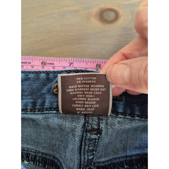 Ann Taylor Jeans Women's 6 Long Modern Fit Lindsay Waist Dark Wash 5 Pocket Zip - Picture 11 of 13